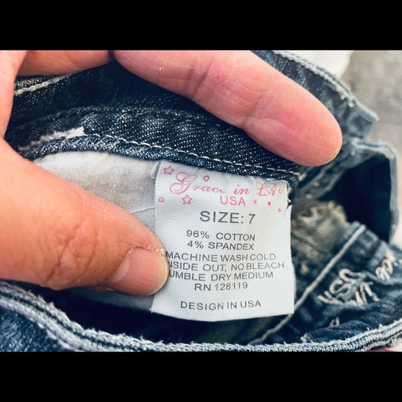 Boot-Cut Blue JEANS - Picture 8 of 8